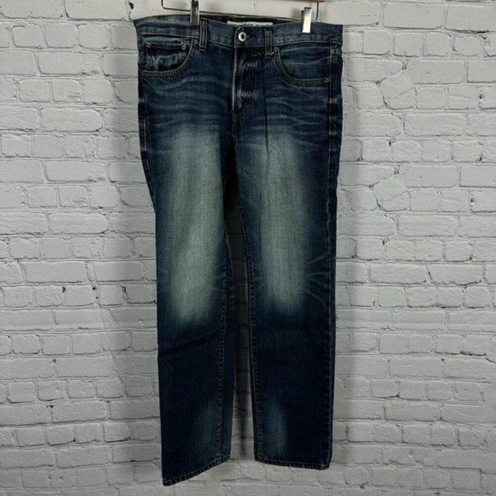 Express Jeans Men's Rocco‎ Slim Fit Straight Leg Denim Jeans W32 x L32